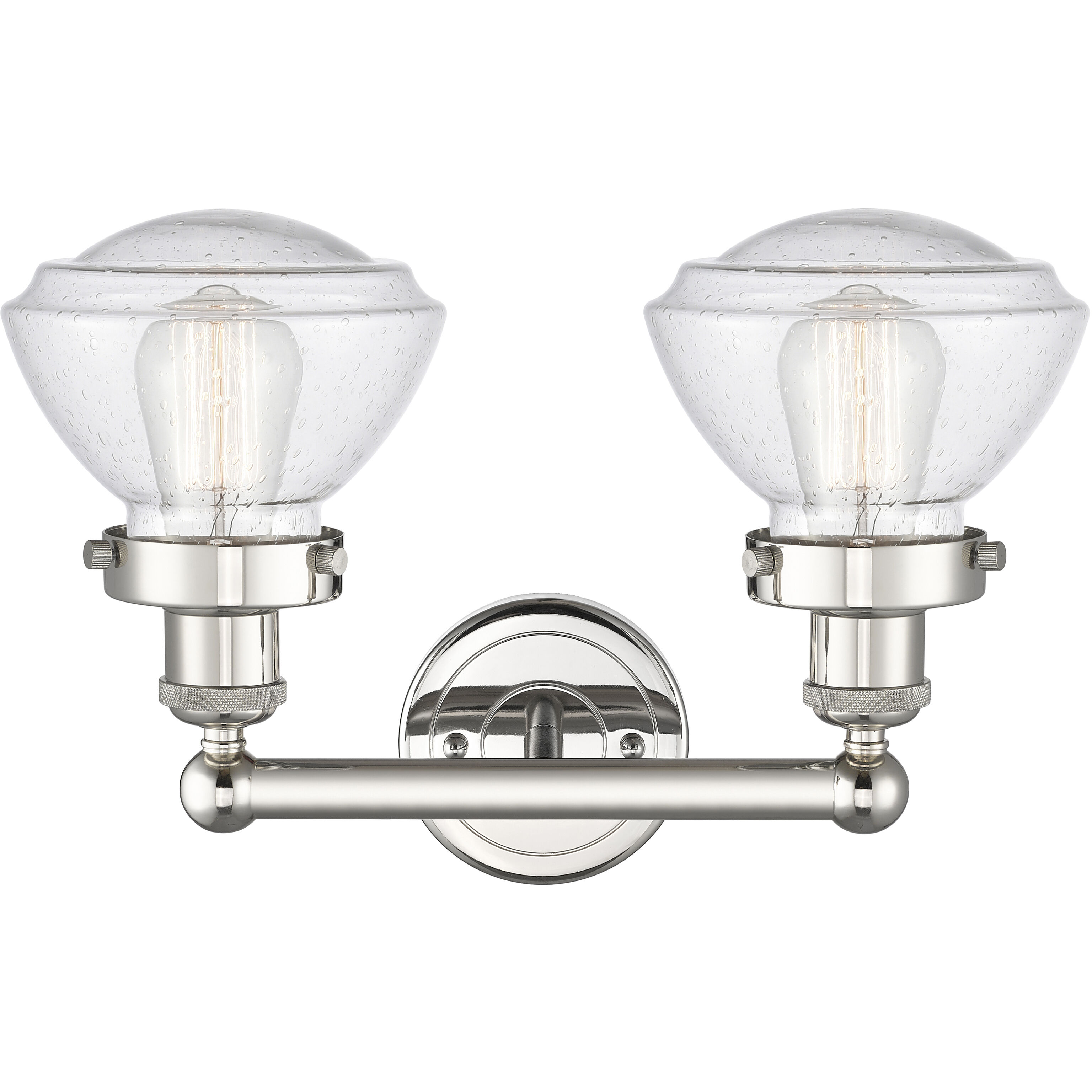 Olean 2 Light 15.5 inch Polished Nickel Bath Vanity Light Wall Light in Seedy