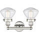 Olean 2 Light 15.5 inch Polished Nickel Bath Vanity Light Wall Light in Seedy