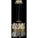 Glacier LED 10 inch Brushed Champagne Gold Mini-Pendant Ceiling Light