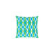 Miranda 18 X 18 inch Bright Blue and Grass Green Throw Pillow
