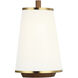 Desert Flyer 2 Light 10 inch Satin Brass with Medium Walnut Wall Sconce Wall Light