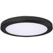Trix LED 7 inch Black Flushmount Ceiling Light
