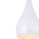 Nora 1 Light 6 inch White Pendant Ceiling Light