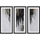 Neutral Space Black and White and Gray and Metallic Framed Art