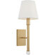Alexa Hampton Greard 1 Light 6 inch Gild Sconce Wall Light