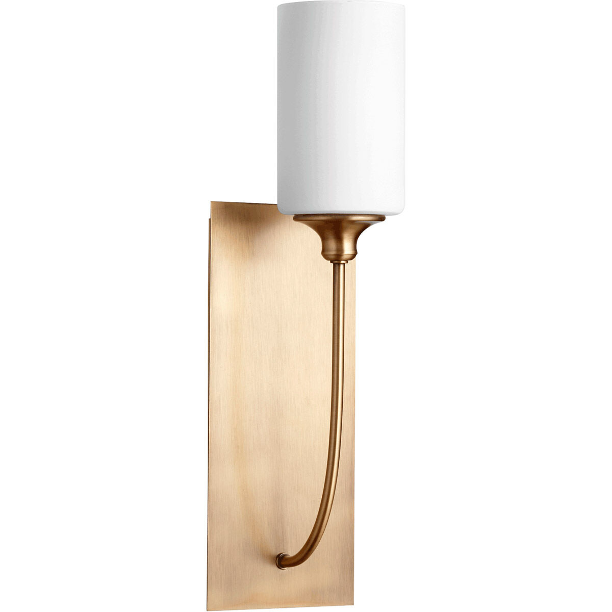 Celeste 1 Light 5 inch Aged Brass Wall Mount Wall Light, Satin Opal