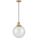 Franklin Restoration Beacon 1 Light 10 inch Satin Gold Mini Pendant Ceiling Light in Incandescent, Seedy