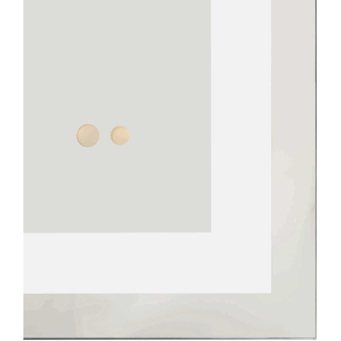 Captarent LED 60 X 36 inch White LED Mirror, Progress LED