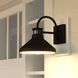 Highland Park 1 Light 9.5 inch Matte Black and White Outdoor Motion Sensor Wall Light