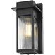 Fletcher 1 Light 11 inch Black Outdoor Wall Sconce