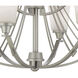 Wright 9 Light 33 inch Matte Nickel Chandelier Ceiling Light