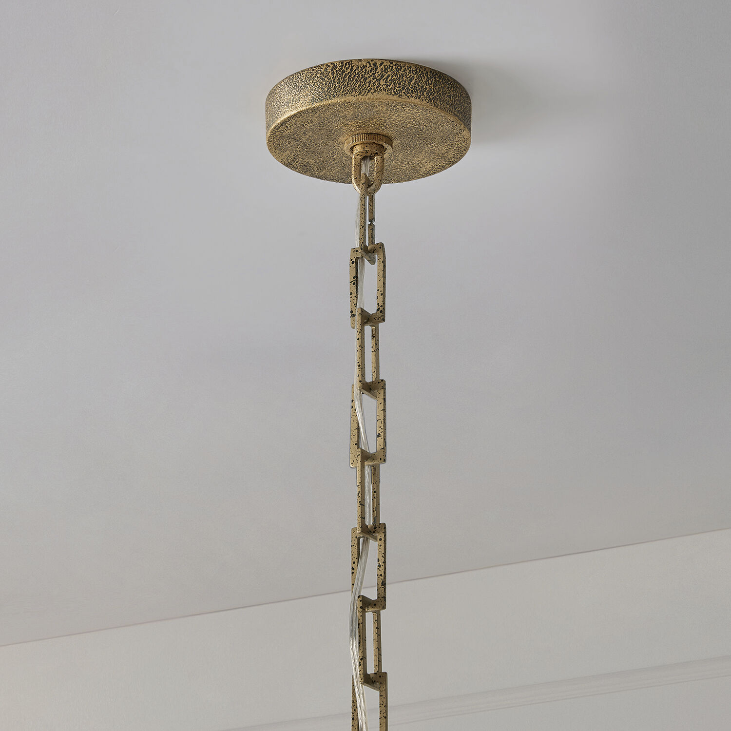 Savari 6 Light 39 inch Artisan Gold Chandelier Ceiling Light
