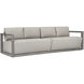 Remsen Weathered Gray and Nuance Dove Outdoor Sofa, Large