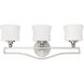 Terrell 3 Light 25.75 inch Satin Nickel Bathroom Vanity Light Wall Light