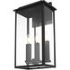 Kaysen 4 Light 21 inch Black Outdoor Wall Sconce