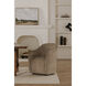 Drava Beige Rolling Dining Chair