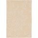 Mystique 36 X 24 inch Beige Rugs, Wool