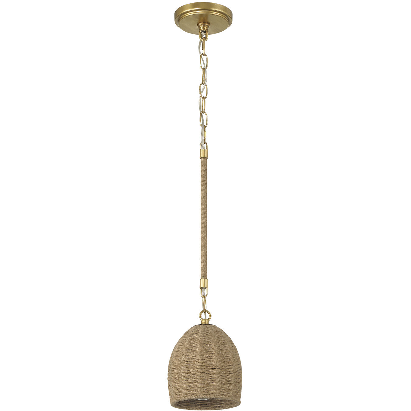 Jace 1 Light 6 inch Soft Gold Mini Pendant Ceiling Light