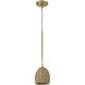 Jace 1 Light 6 inch Soft Gold Mini Pendant Ceiling Light