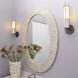 Oval 43.5 X 31.5 inch Cream Mirror, Large