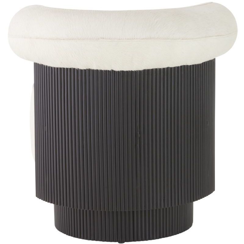 Erhart White Hair on Hide Chair