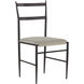 Ward Brushed Black / Soft Linen Fabric Dining Chair