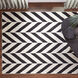 Optika 158 X 118 inch Black/White Rug in 10 x 13