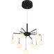 George's Web LED 19.75 inch Bronze W/Gold Dust Chandelier Ceiling Light