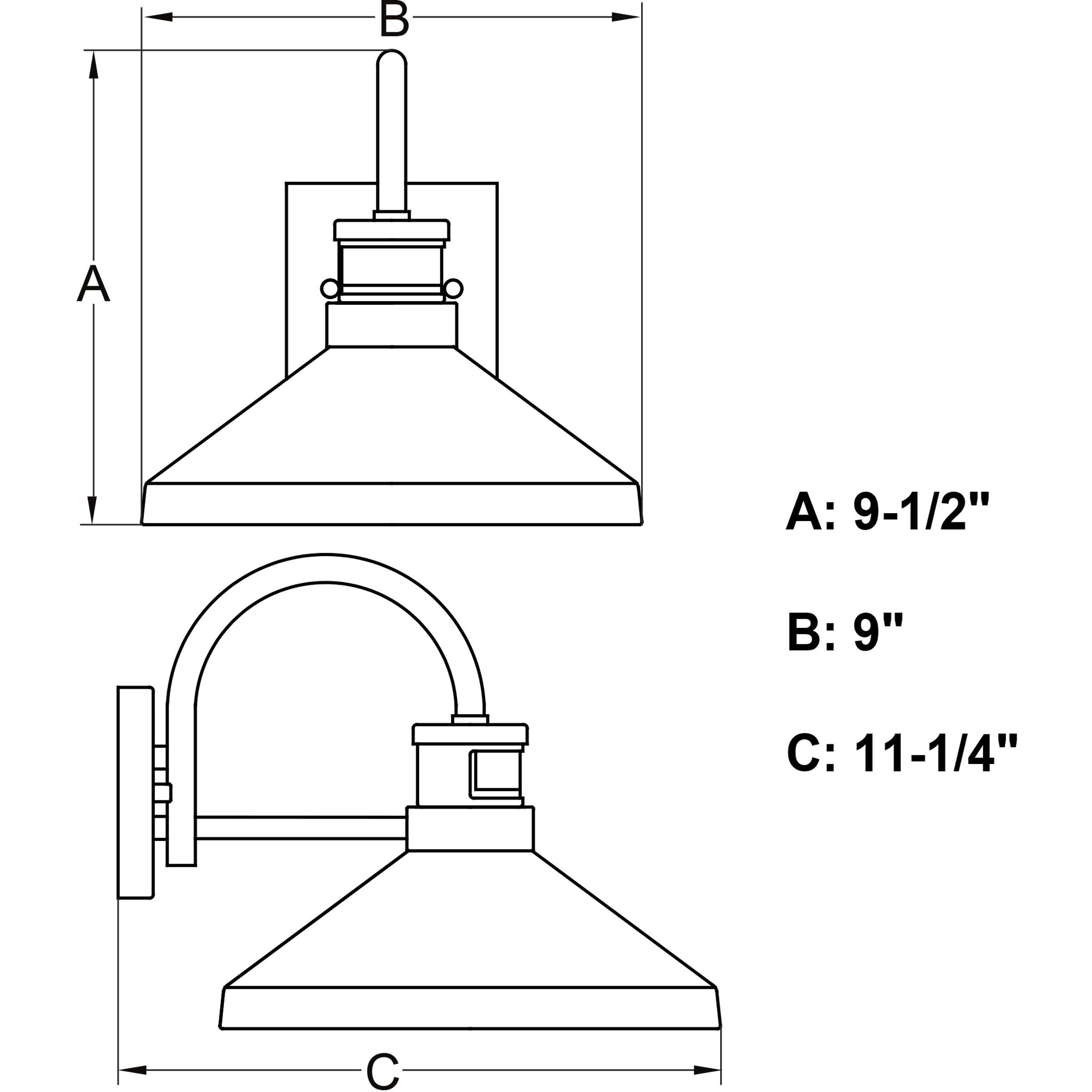 Highland Park 1 Light 9.5 inch Matte Black and White Outdoor Motion Sensor Wall Light