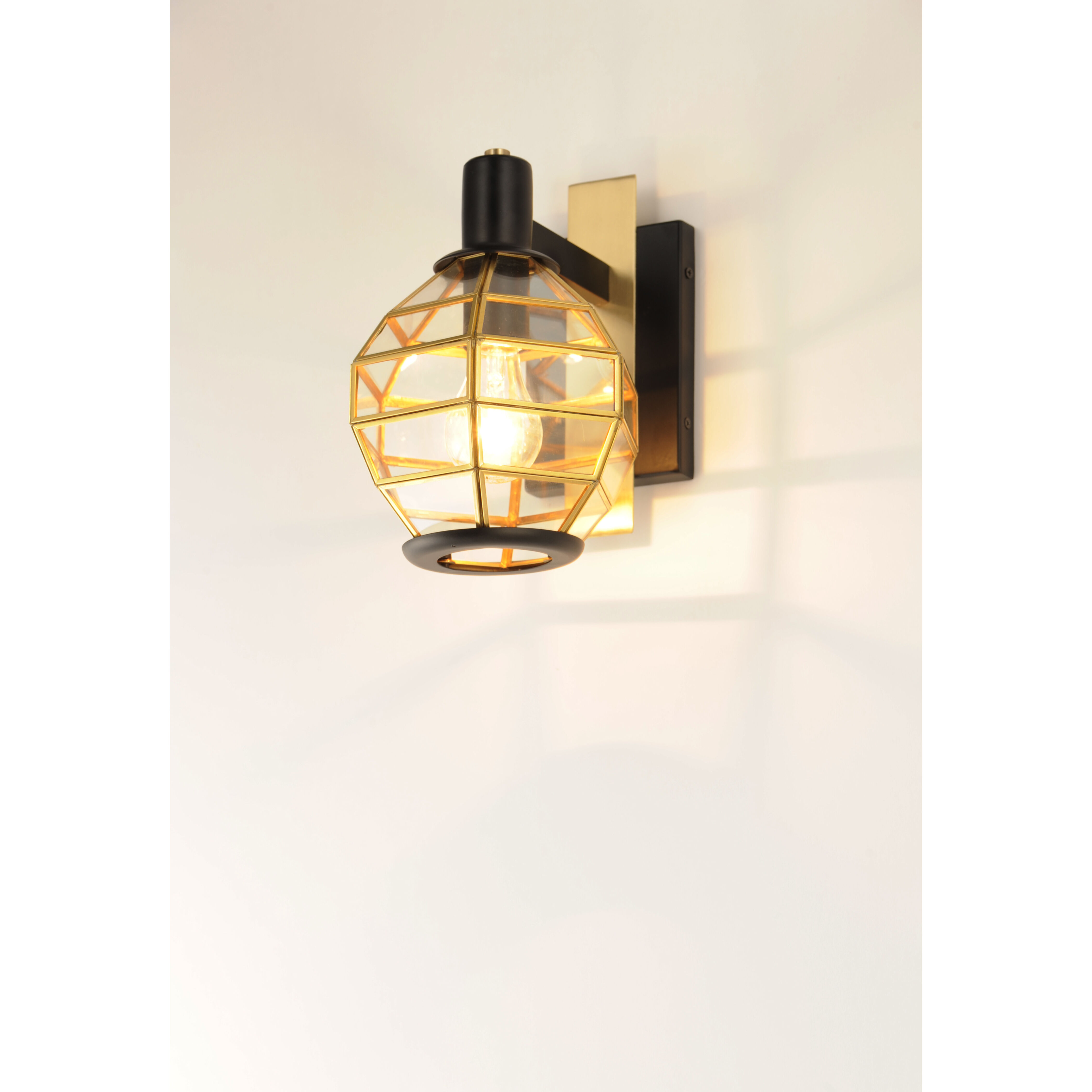Heirloom 1 Light 10.75 inch Black/Burnished Brass Outdoor Wall Mount
