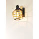 Heirloom 1 Light 10.75 inch Black/Burnished Brass Outdoor Wall Mount