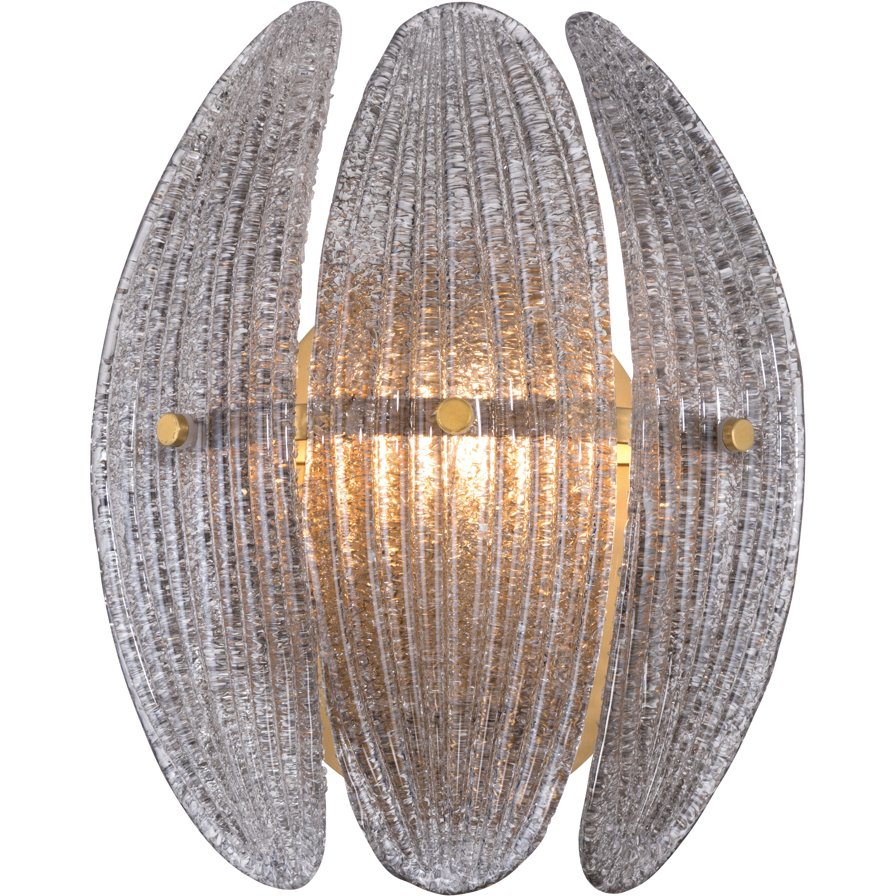 Marclaire 1 Light 9.25 inch Legacy Brass Wall Sconce Wall Light in Grey Textured Handmade Glass
