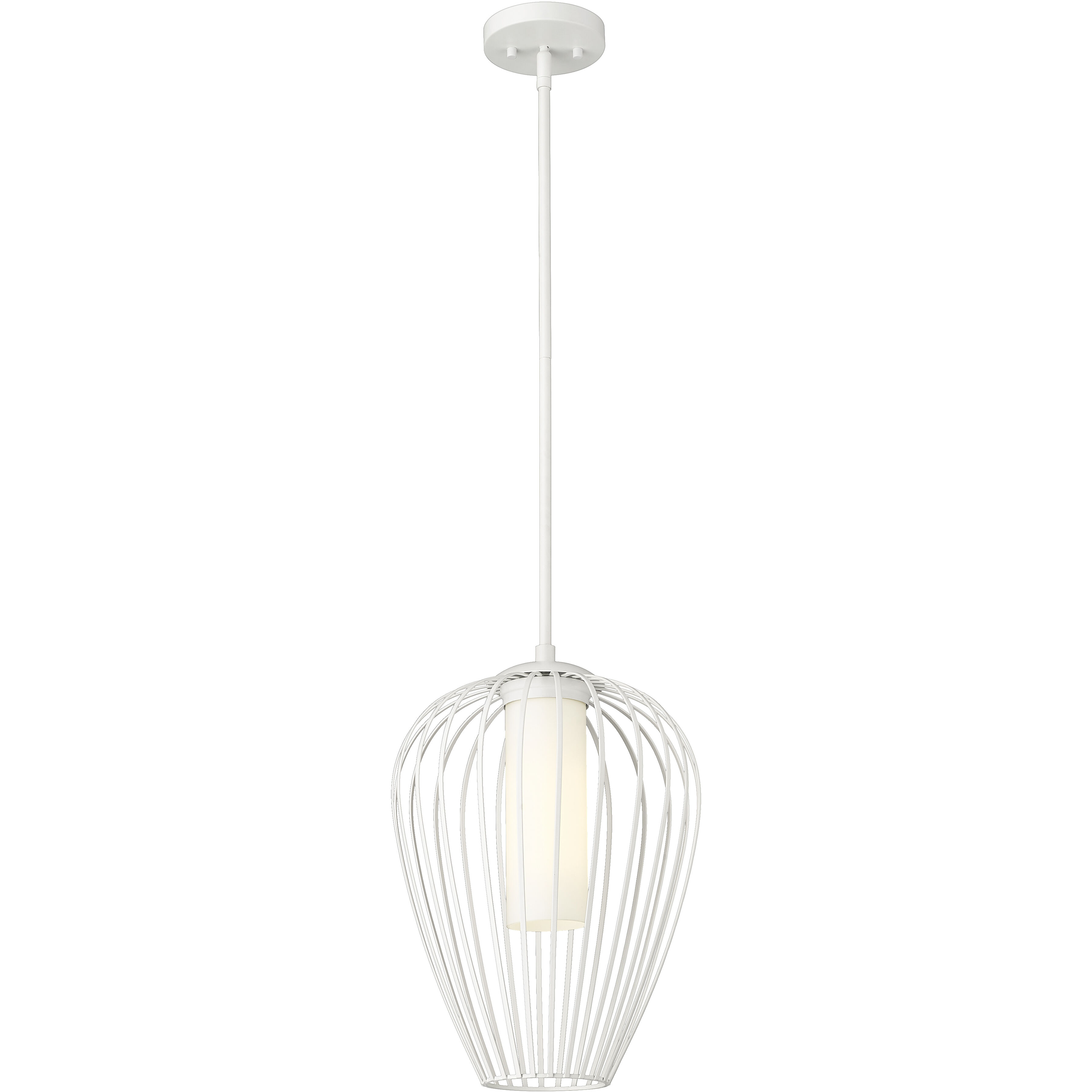 Savanti 1 Light 12 inch Textured White Pendant Ceiling Light