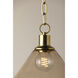 Anniebee 1 Light 10.5 inch Aged Brass Pendant Ceiling Light