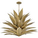 Agave LED 45 inch Burnished Gold Foyer Light Ceiling Light