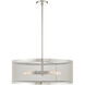 Industro 5 Light 25 inch Brushed Nickel Chandelier Ceiling Light