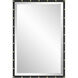 Benedo 35.88 X 24 inch Matte Black with Plated Brass Vanity Mirror