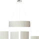 Carla LED 23.5 inch White Chandelier Ceiling Light