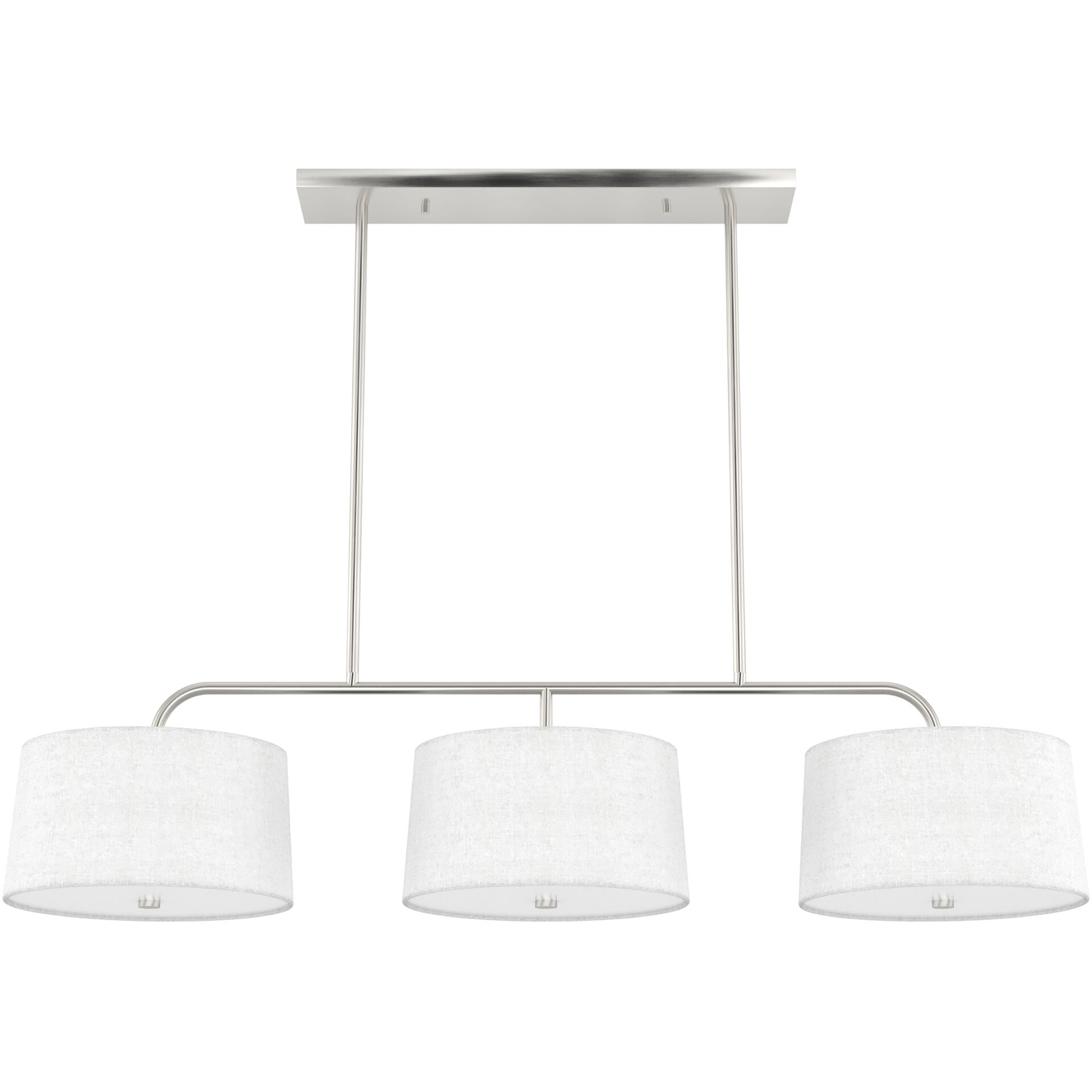 Cottage Hill 6 Light 49 inch Brushed Nickel Linear Chandelier Ceiling Light