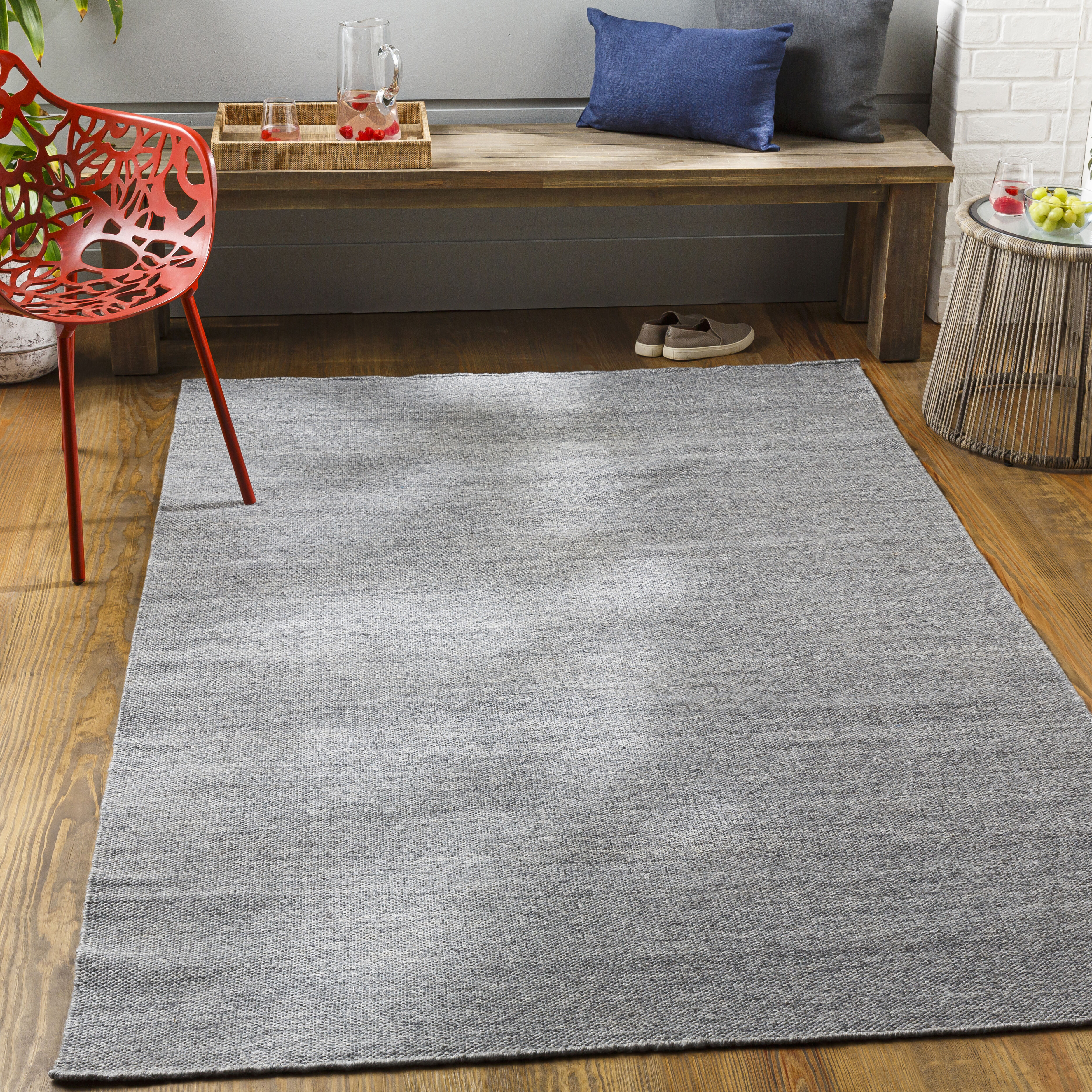 Acacia 120 X 96 inch Gray Rug in 8 x 10, Rectangle