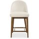 Stitches 38.5 inch Ecru and Warm Walnut Counter Stool