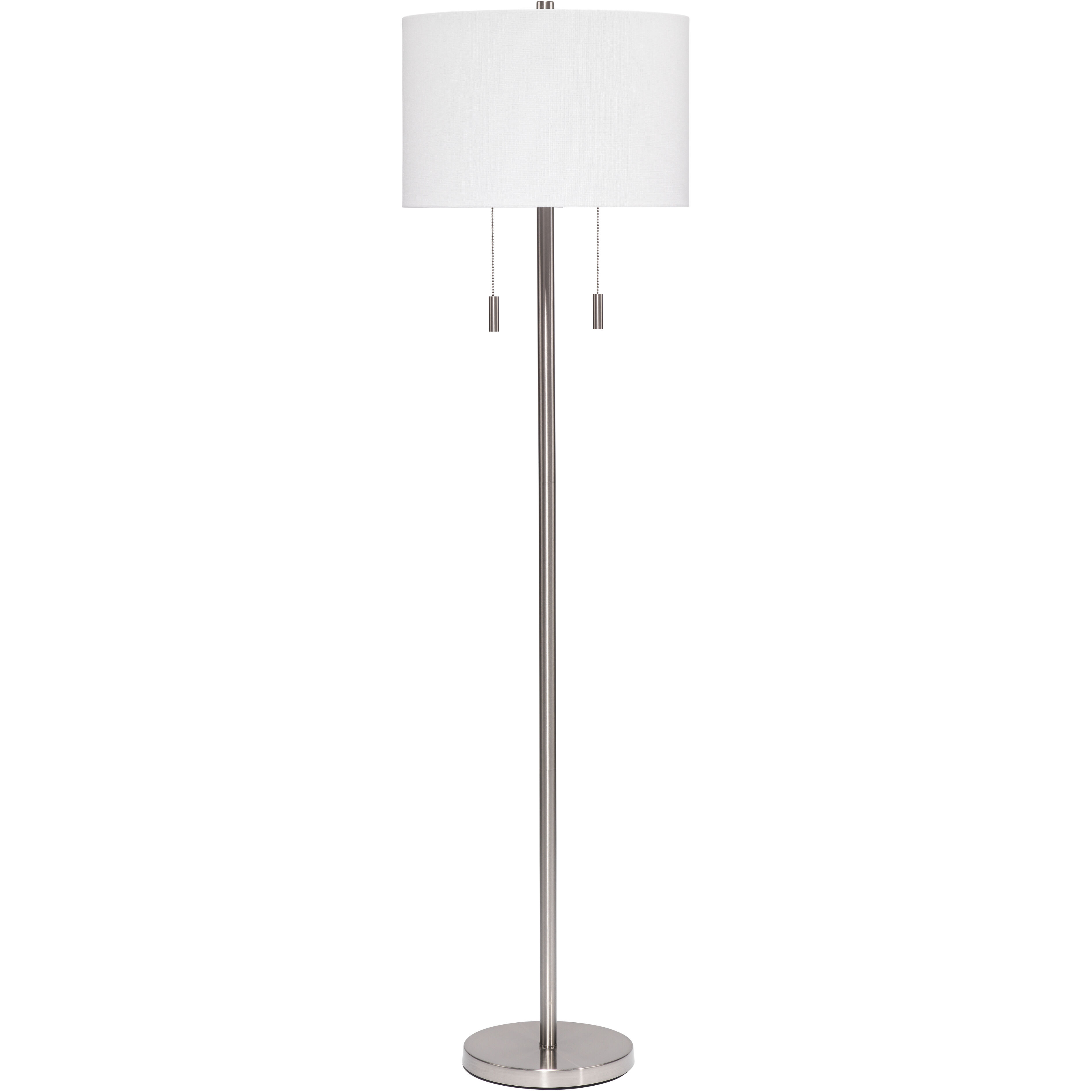 Lincoln 60.5 inch 60 watt Silver Floor Lamp Portable Light