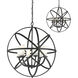 Aranya 6 Light 23.82 inch Bronze Chandelier Ceiling Light