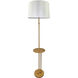 Lyndon 69 inch 150.00 watt Heritage Gold and Black Floor Lamp Portable Light