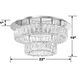 Dickinson 1 Light 20 inch Chrome Flush Ceiling Light