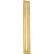 Sean Lavin Aspen LED Natural Brass Outdoor Wall Light, Integrated LED