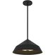 Nin LED 14 inch Sand Black Outdoor Pendant