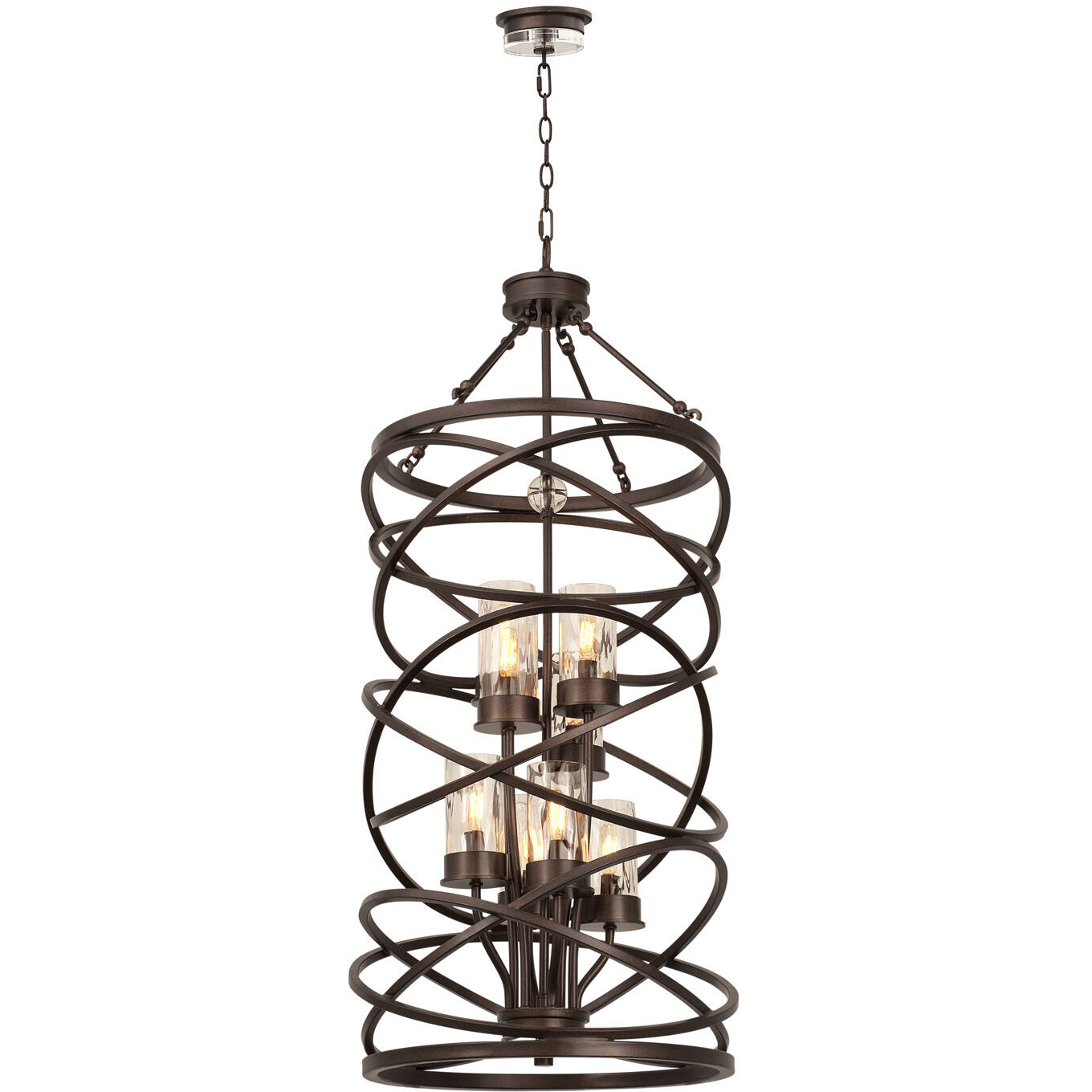 Eternity 8 Light 20 inch Etruscan Bronze Foyer Ceiling Light