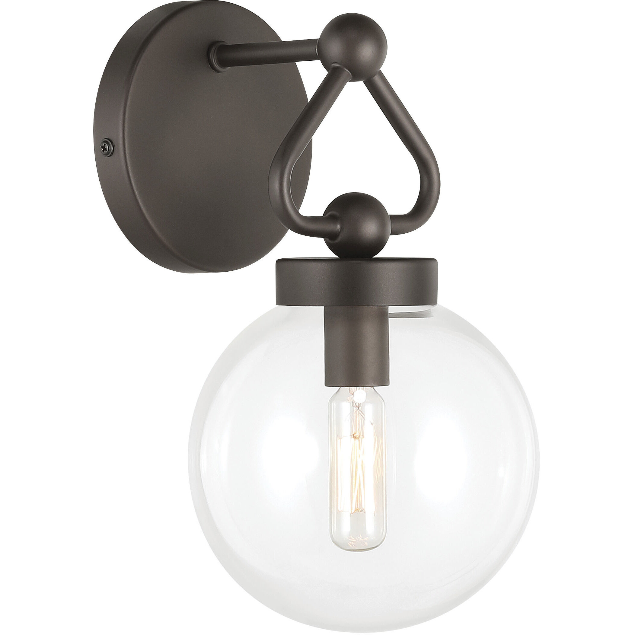 Stella 1 Light 6 inch Dark Bronze Vanity Light Wall Light