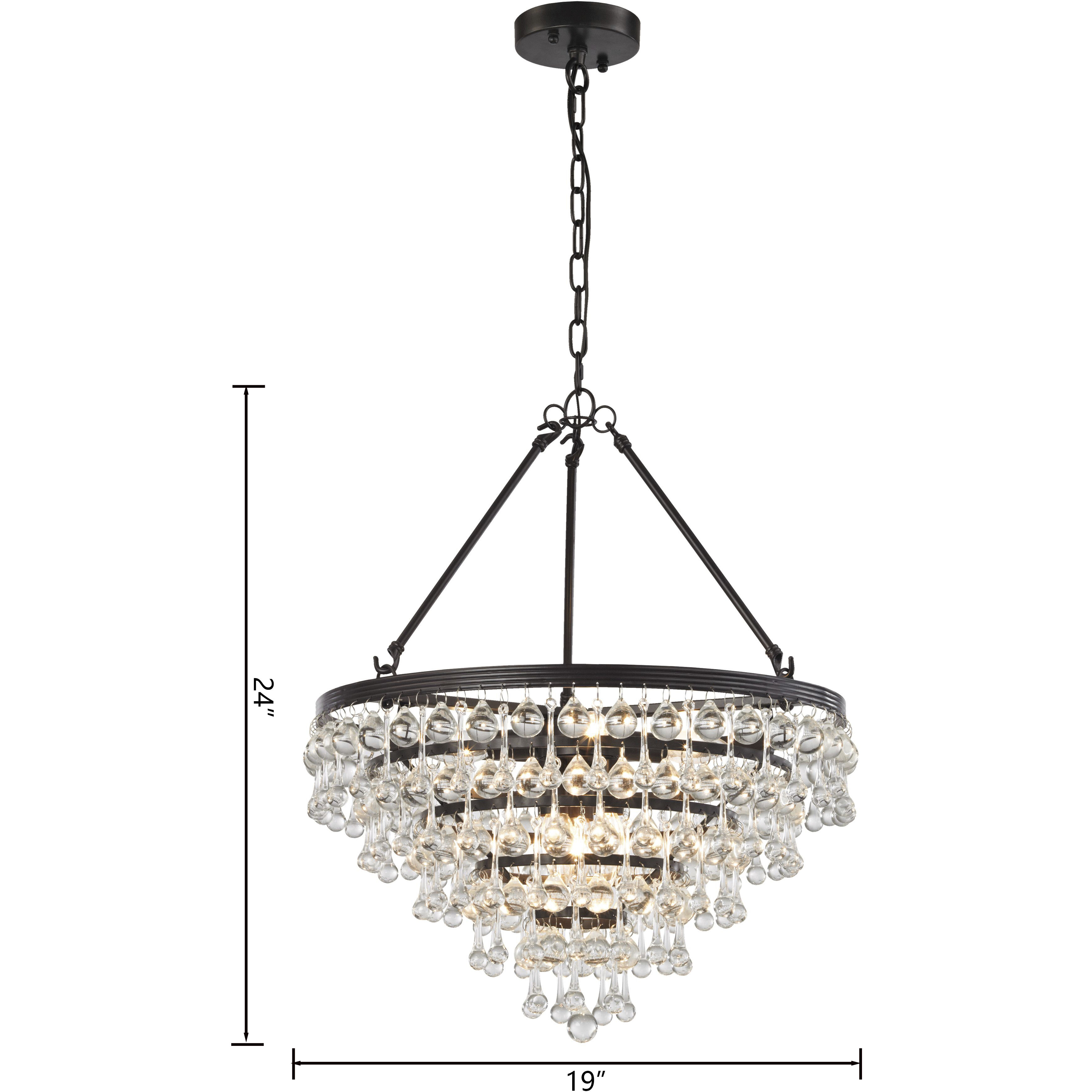 Ramira 6 Light 19 inch Oil Rubbed Bronze Chandelier Ceiling Light